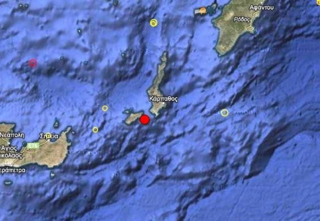 Σεισμός 3,3 Ρίχτερ στη Κάσο