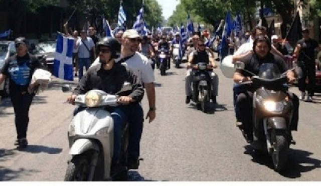 Πορεία Χρυσαυγιτών με μοτοσικλέτες στην Κω και στη Ρόδο