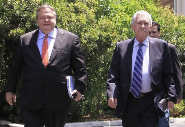 Ακάθεκτοι …στις απόψεις τους οδεύουν στο Μαξίμου Κουβέλης-Βενιζέλος