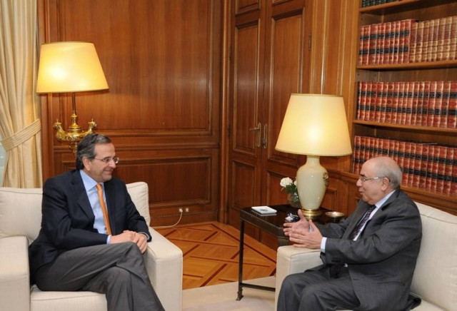 Κυπριακό και Οικονομία στο επίκεντρο της συνάντησης Σαμαρά – Ομήρου