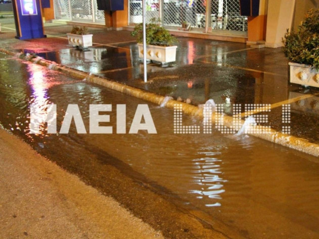 Νυχτερινή πλημμύρα στον Πύργο