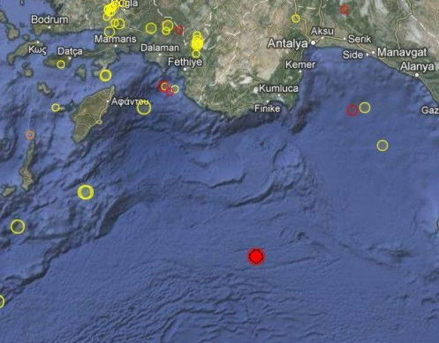 Σεισμός 4,6 Ρίχτερ στην ανατολική Μεσόγειο