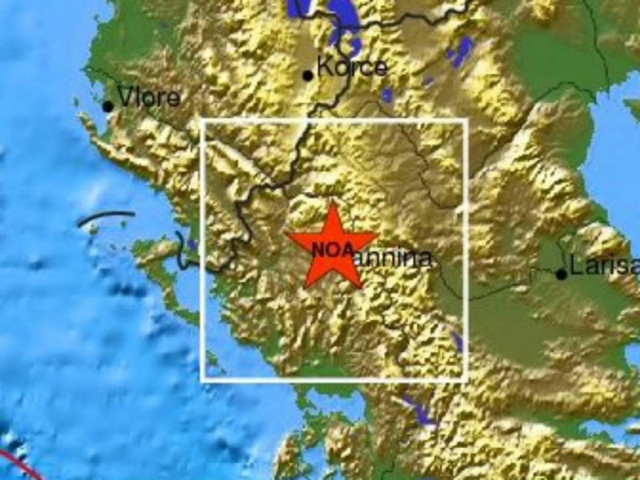 Σεισμική δόνηση στα Ιωάννινα