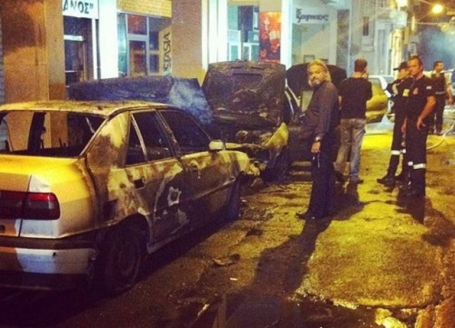 Επίθεση με μολότοφ στο Α.Τ. Ακροπόλεως