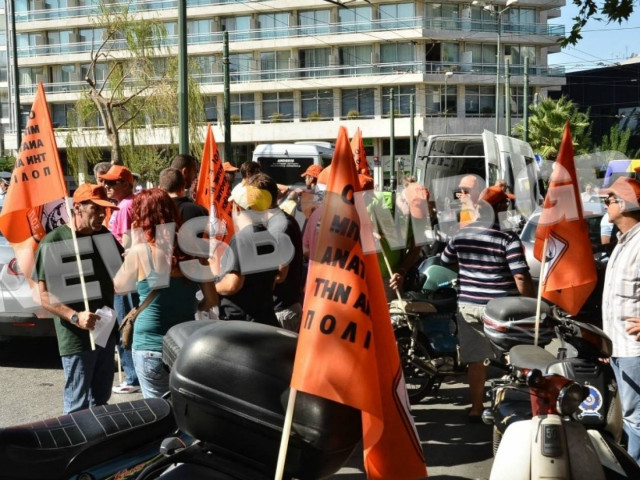 Μηχανοκίνητη πορεία των εργαζομένων της ΠΟΕ –ΟΤΑ (ΦΩΤΟ+ΒΙΝΤΕΟ)