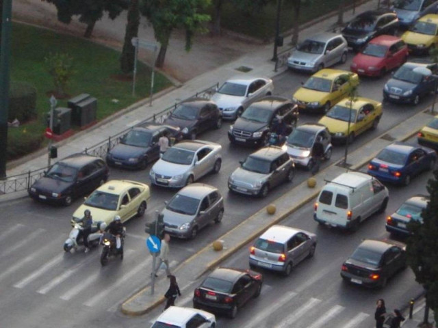 Κυκλοφοριακά προβλήματα στο κέντρο της Αθήνας