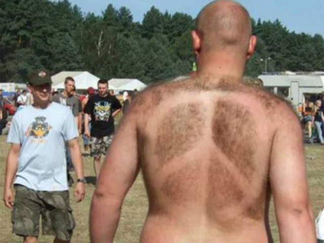 Έργα τέχνης σε... ανδρικές, τριχωτές πλάτες! (pics)