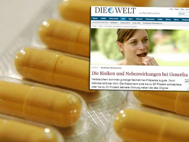 «Επικίνδυνα τα ανώνυμα γενόσημα»... λέει η «δική σας» Welt, κ. Μέρκελ!