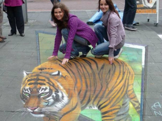 Απίστευτες εικόνες από 3D τέχνη του δρόμου