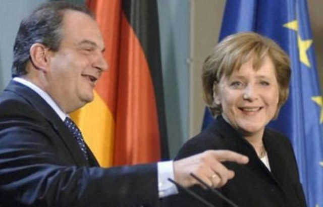 Ο Καραμανλής ...σνόμπαρε τη Μέρκελ