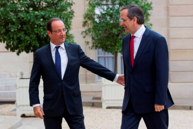 Πρόσκληση Σαμαρά σε Ολάντ να επισκεφθεί την Ελλάδα