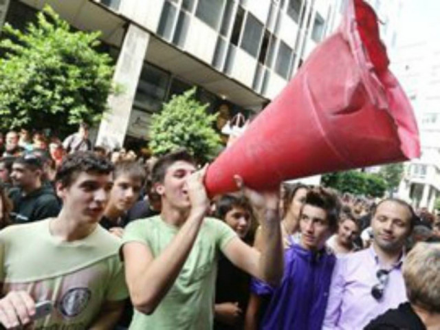 Διαμαρτυρία στο κέντρο για τη μεταφορά μαθητών