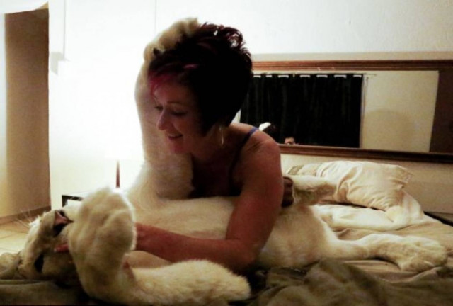 Μεγαλώνει ένα λευκό λιοντάρι (pics)