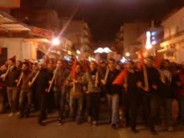 Μαζικές διαδηλώσεις στο Βόλο