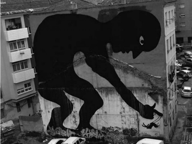 Απίθανες φωτογραφίες με γιγάντια γκράφιτι!