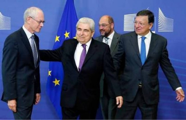 Πρόγευμα Εργασίας Χριστόφια με Ρομπέι, Σουλτς και Μπαρόζο