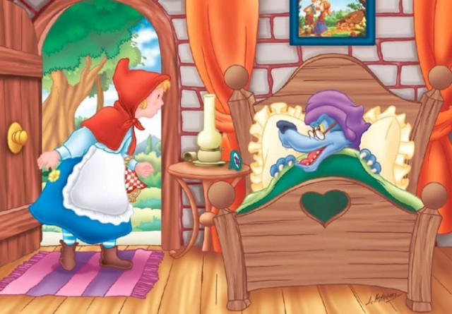 Ανέκδοτο: Η κοκκινοσκουφίτσα και ο κακός λύκος…