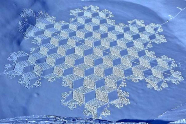Απίστευτα σχέδια στο χιόνι (pics)