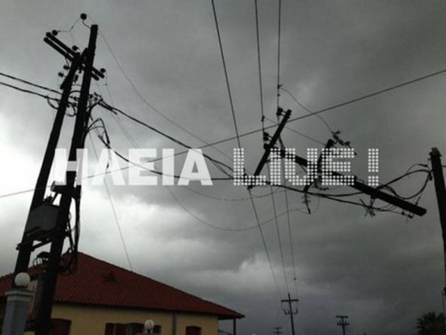 Καταστροφικός ανεμοστρόβιλος στον Πύργο