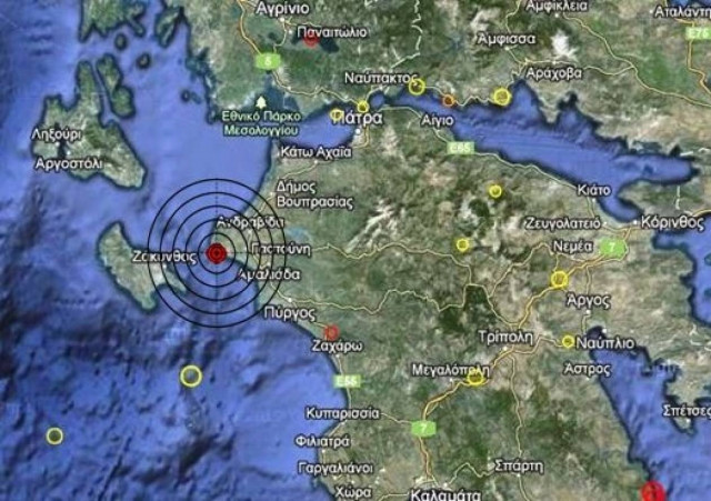 Σεισμός 3,1 Ρίχτερ στη δυτική Πελοπόννησο