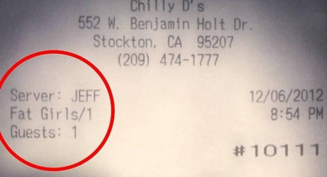 Την «πάτησε» με την απόδειξη η σερβιτόρα