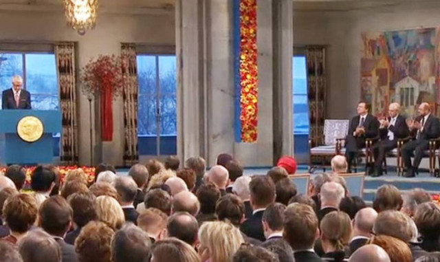 Σε εξέλιξη η τελετή απονομής του Νόμπελ Ειρήνης στην ΕΕ