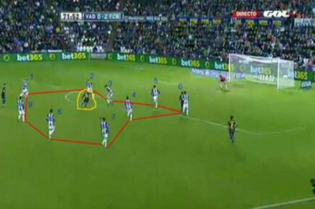 Βαγιαδολίδ: Εννιά παίκτες γύρω από τον Μέσι!