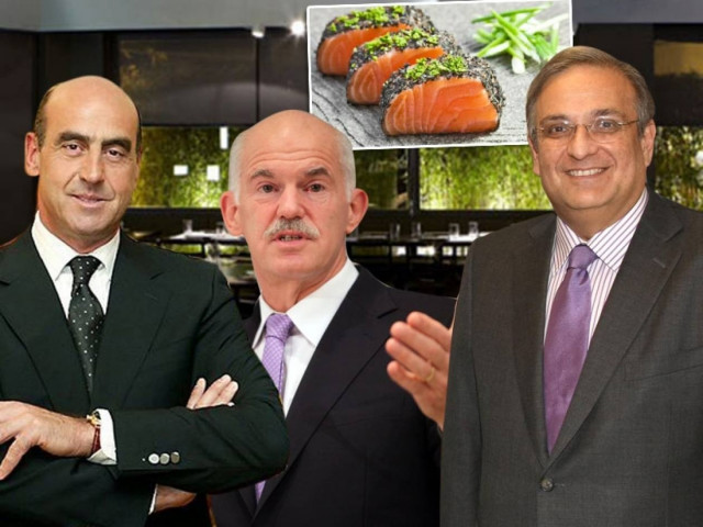 Τρόικα Παπανδρέου, Βουλγαράκη, Παπαθανασίου για σούσι στην Κηφισιά