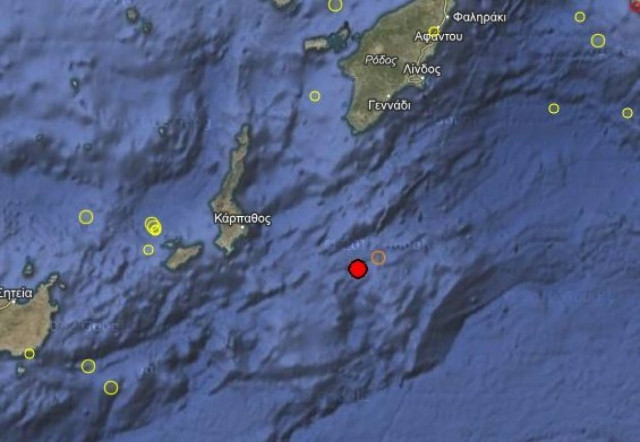 Σεισμός 3,5 Ρίχτερ στα Δωδεκάνησα