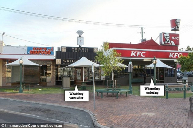 Ληστές για γέλια: Τρύπησαν λάθος τοίχο και βγήκαν σε φαστφουντάδικο!