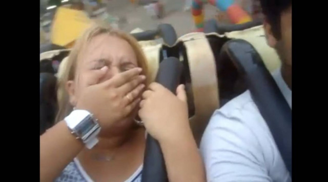 Τα έβγαλε όλα στο τραινάκι!