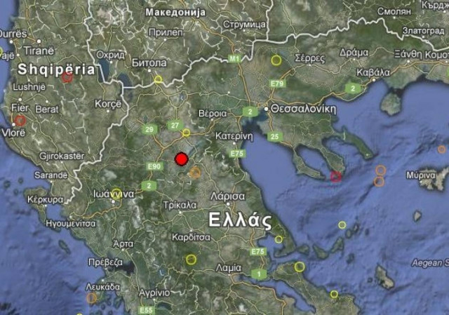 Σεισμός 3,8 Ρίχτερ στην Κοζάνη