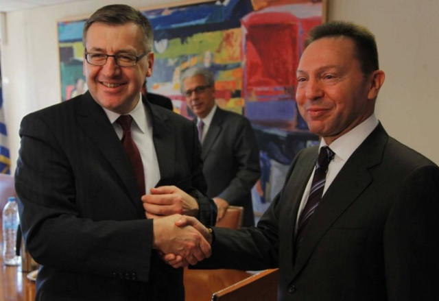 Συνάντηση Στουρνάρα με τον Bέλγο ομόλογό του