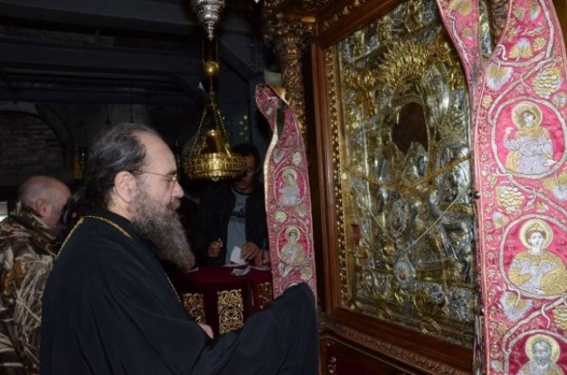 Η πρώτη επίσκεψη του Μητροπολίτη Ιερισσού στο Άγιον Όρος