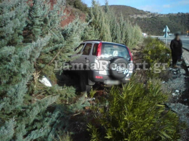 Προσοχή: Παγοδρόμιο οι στροφές του Δομοκού