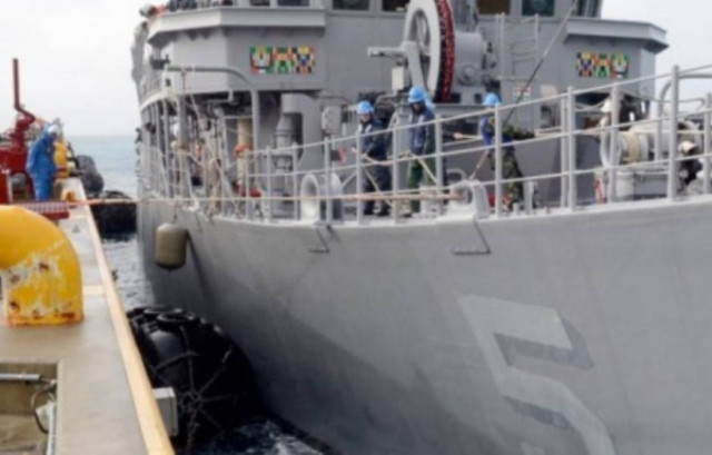 Αμερικανικό ναρκαλιευτικό προσάραξε στις Φιλιππίνες