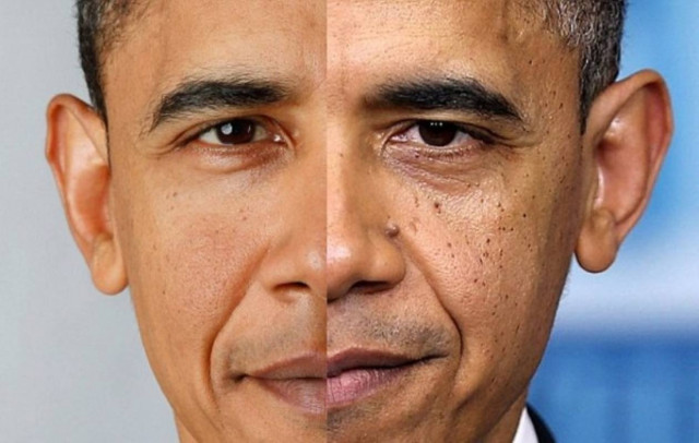 Δείτε πώς έγινε ο Ομπάμα μετά από 4 χρόνια θητείας!