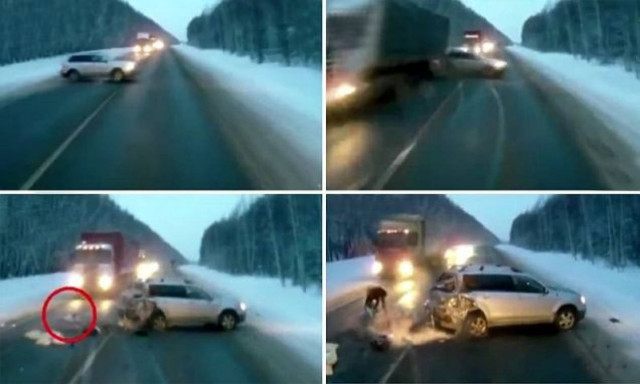 Βίντεο που παγώνει το αίμα: Μωρό γλύτωσε από τον θάνατο δυο φορές