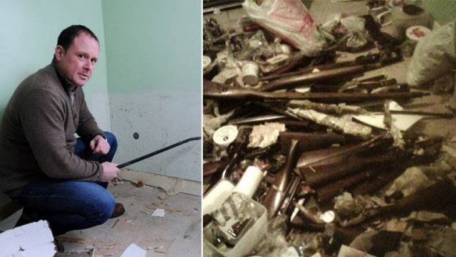 Απίστευτο: Δείτε τι ανακάλυψε όταν γκρέμισε έναν τοίχο (pics)