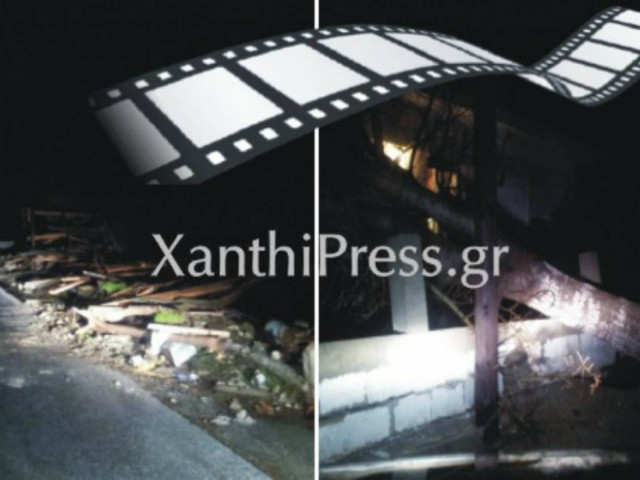 Ξάνθη: Ανεμοστρόβιλος εξαφάνισε αποθήκη, δέντρα, σκεπές! (vid)