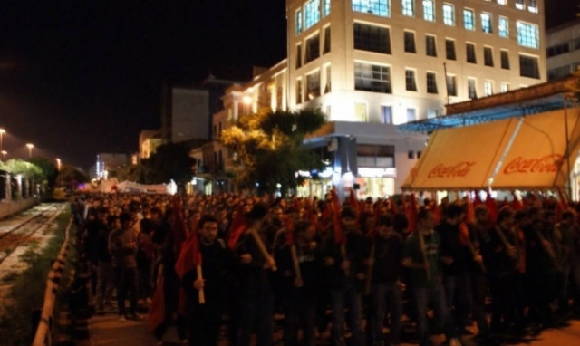 Πορεία συμπαράστασης στους εργαζόμενους του Μετρό και στην Πάτρα