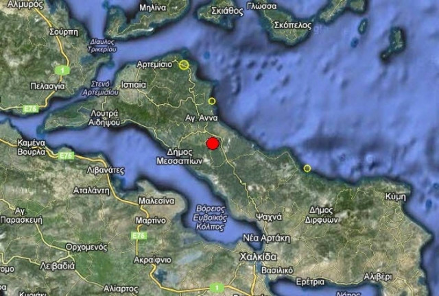 Σεισμός 3,3 Ρίχτερ στην Εύβοια