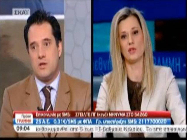 Βίντεο: Άγριος καυγάς Ραχήλ Μακρή με Άδωνι on air!