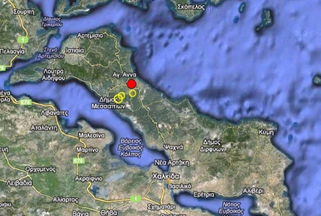 Σεισμός 3,2 Ρίχτερ στην Εύβοια