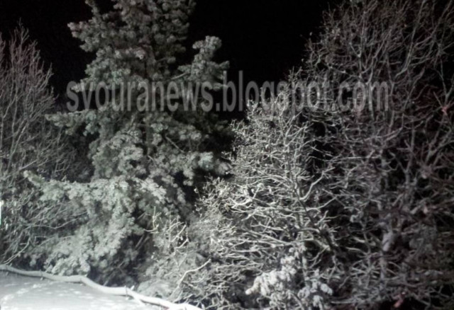 Σφοδρή η χιονόπτωση στην Καστοριά