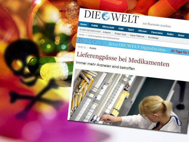 Die Welt: Κίνδυνος-θάνατος τα ανώνυμα γενόσημα!