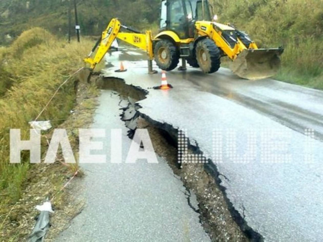 «Βουλιάζει» η Ηλεία από την κακοκαιρία