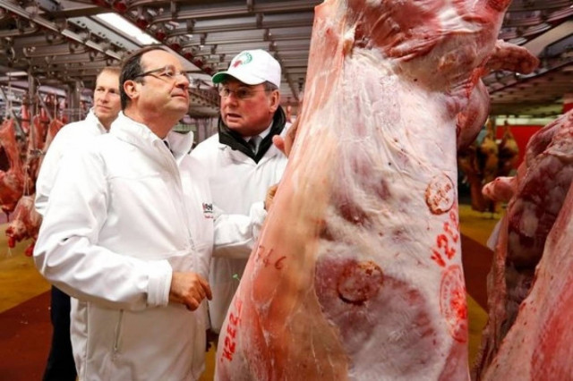 Υποχρεωτική αναγραφή των στοιχείων του κρέατος ζητεί ο Ολάντ