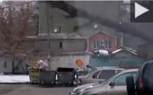 Βίντεο:Κατέβηκε για τα σκουπίδια και παραλίγο να τη σκοτώσει το δέντρο