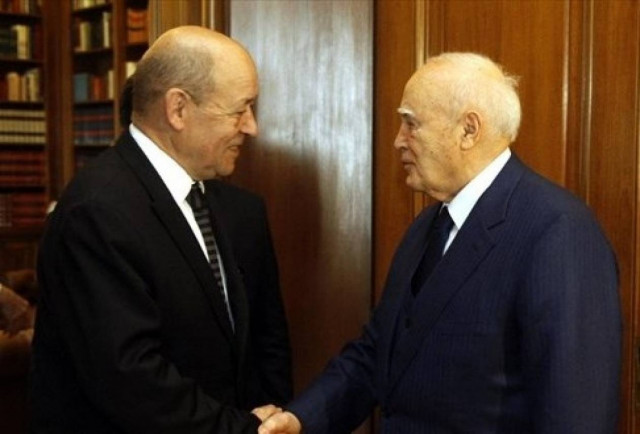 Στον Πρόεδρο της Δημοκρατίας ο Ζαν Ιβ Λε Ντριάν